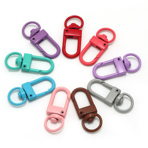 Mùa Xuân khóa có thể mở ra hình chữ nhật Carabiner <span class=keywords><strong>Keychain</strong></span> Túi Clip Clasp kim loại hình bầu dục vòng hình chữ nhật móc khóa - Product Image 5