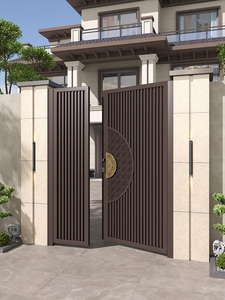 <span class=keywords><strong>Portail</strong></span> moderne en alliage d'aluminium à double battant pour villa et maison individuelle, installation facile, fabriqué en Chine - Product Image 3