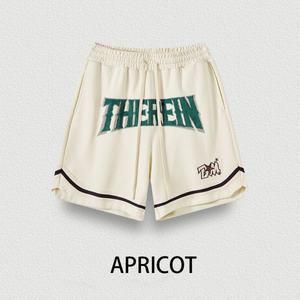 กางเกงขาสั้นกีฬาผ้าฝ้ายระบายอากาศได้ดี เอวยางยืดปานกลาง เนื้อผ้าหนา รับสกรีนโลโก้ คุณภาพสูง งานปักสำหรับผู้ชาย ทรงโอเวอร์ไซส์ - Product Image 4