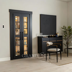 Buona qualità interna appesa in legno dispensa Rack di stoccaggio con porta nascosta Murphy porta sistema di porta - Product Image 5