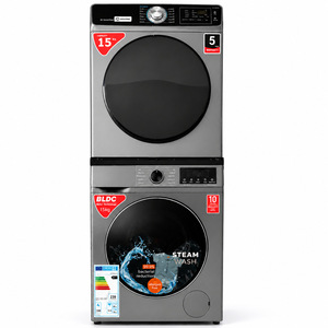 Lavadora y Secadora Automática de Carga Frontal con Capacidad de 15 kg para Uso Doméstico, Ideal para Grandes Hogares - Product Image 1