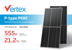 แผงเซลล์แสงอาทิตย์ Trina Vertex 535W-55W <span class=keywords><strong>TSM</strong></span>-<span class=keywords><strong>DEG19C</strong></span>.<span class=keywords><strong>20</strong></span> 110 W เซลล์โมดูล PV สำหรับแผงเซลล์แสงอาทิตย์ - Product Image 2