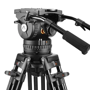 E-IMAGE GH40 PLUS Camera Professional Video 150mm Fluid Head 40kg Payload With Two Pan Bar