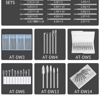 2026 AT-DW1 80pcs Dalam 1 Set Perangkat Bor Profesional untuk Kayu