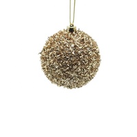 Boule décorative de Noël personnalisée, boule de Noël scintillante, boule décorative en verre, cadeau de Noël