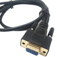 Câble répartiteur en Y blindé D-SUB 9 broches à paire torsadée, fibre optique et coaxial DB9 Femelle/Mâle, gaine PVC, pour projecteur et lecteur DVD