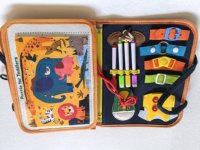 Livre d'activités sensorielles Montessori en feutre pour développer les compétences de base, livre silencieux, jouet éducatif de voyage pour les enfants d'âge préscolaire et les tout-petits