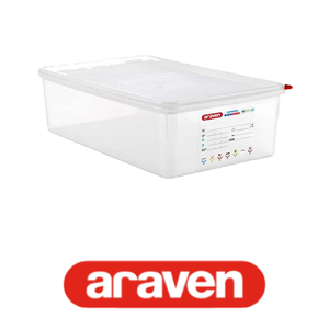 Contenedor de Alimentos de Polipropileno GN 1/1, 53 × 32.5 × 15 h cm, con Tapa, -40/+95 ° C Araven - Product Image 4