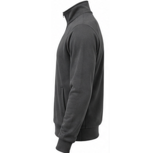 Veste de sport pour homme personnalisée, en molleton uni, avec fermeture éclair intégrale et col montant, pour l'entraînement sportif et les tenues d'équipe, OEM - Product Image 3