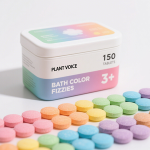 बच्चे-सुरक्षित स्नान रंग फिज़िज़ इंद्रधनुष रंग-बदलने वाली गोलियां, फिज़ी स्नान बम मॉइस्चराइजिंग, ओम/गंध कस्टम - Product Image 1