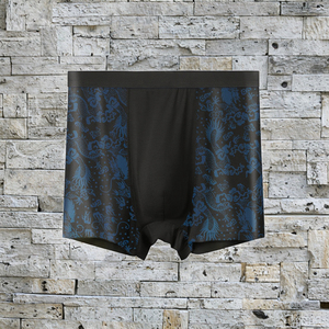 Caleçon Boxer Homme Grande Taille XXXXL Imprimé Taille Mi-Haute en Polyester/Coton Respirant Tricoté Grande Taille Lavable en Machine Frais et Confortable - Product Image 3