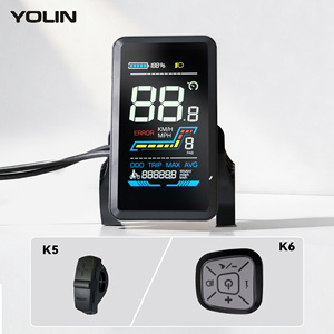 Pantalla LCD a color <span class=keywords><strong>VA</strong></span> <span class=keywords><strong>de</strong></span> pantalla completa para bicicleta eléctrica Yolin Wholesale YL91F-V, 36V 48V 52V 4.0 pulgadas, IP65, resistente al agua. - Product Image 5
