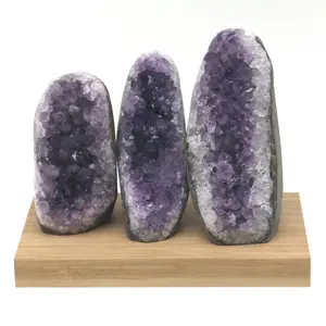 High Quality Amethyst Geode Cluster Brazilian Uruguay Crystal Amethyst Cathedral Cave For Decoration