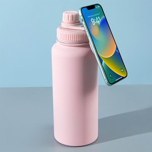 Gobelet isotherme en acier inoxydable à double paroi élégant et fonctionnel de 18 oz/32 oz SilverJet Isolation thermique de 12 à 24 heures Personnalisable - Product Image 4