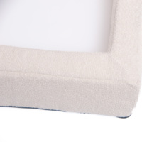Lit pour Chien Moderne et Luxueux Yangyangpet, Carré en Mousse Solide Respirante en Polyester, Couchage de Type Guimauve pour Animaux, Caisse de Transport pour Chien