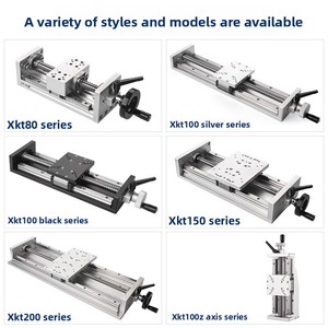 Mesa Deslizante Manual con Manivela, Plataforma de Riel Guía con Husillo de Rosca, Mesa de Trabajo de Ajuste Fino, Mesa Lineal de Precisión de Alta Resistencia con <span class=keywords><strong>Rodamientos</strong></span> - Product Image 3