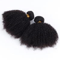 OrientFashion Lot de mèches de cheveux humains vierges brésiliens bouclés afro crépus 100% naturels, extensions de tissage 4c pour femmes noires