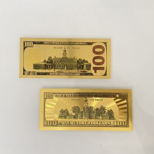 Dollar Gedenkbanknoten Geld Goldfolie 24k Gold Banknote für Geschenksammlung, Dollar 100 Goldfolien-Banknoten - Product Image 6