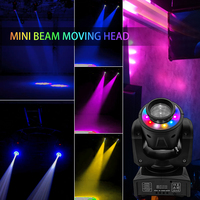 Prêt à expédier : Mini projecteur LED DMX512 60W avec gobo, tête mobile, système activé par le son pour les fêtes instantanées, les mariages, les petits bars et les événements