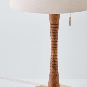 Retro Table <b>Lamp</b> Solid Wood E27 <b>LED</b> <b>Light</b> Source 220V Switch Control Bedroom Night <b>Light</b> Modern Simple Design - Product Image 2
