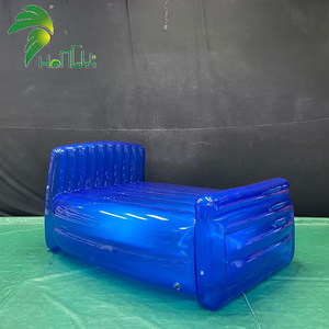 Cama de piscina inflable azul claro, sofá cama inflable personalizado, cama de piscina inflable colchón de cama inflable - Product Image 1