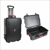 Boîtier de protection multifonctionnel en plastique ABS rigide de qualité supérieure, étanche IP67, avec roues et mousse prédécoupée, pour équipement professionnel.