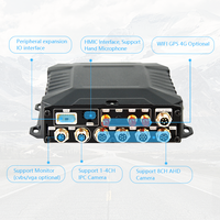 Vehículo Cctv Tarjeta Sd Mdvr Gps 4G Wifi Camión Cámara 4G Ahd Car Mobile Dvr Kits 4 canales H.265 Video/Audio Ai Mdvr Drive Fatigue