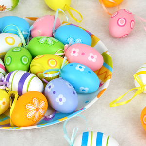 Colgante de Huevo de Plástico Hecho a Mano para Adolescentes, Decoraciones Coloridas para Fiestas de Pascua en Jardín de Niños, Diseño Pintado a Mano, Impermeable y Duradero - Product Image 6