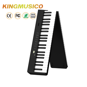 KINGMUSICO <span class=keywords><strong>Piano</strong></span> à clavier électronique pliable à 88 touches, de bonne qualité, facile à déplacer <span class=keywords><strong>Piano</strong></span> <span class=keywords><strong>Piano</strong></span> électrique portable - Product Image 2