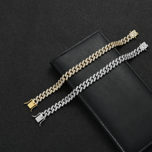 Hip Hop Cuban <b>Bracelet</b> 10mm Cuban <b>Bracelet</b> for Men Tanjing Fashion Lijing Necklace - Product Image 2