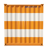 Porte à enroulement de conteneur maritime en acier de haute qualité de 20 pieds, porte latérale extérieure à ouverture latérale pour maison, bureau, moderne et écologique