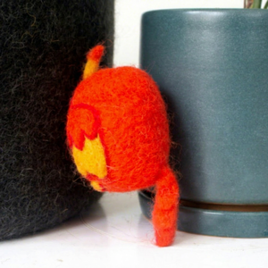 Felt & Yarn Handmade Red Bird Ornament Animal Shape Chinese <b>New</b> <b>Year</b> <b>Decor</b> Indoor Craft for Child - Product Image 4