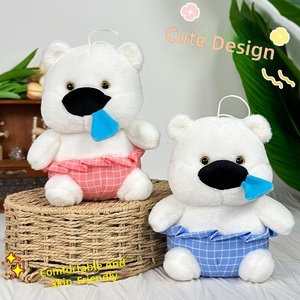 Peluche de garra de oso de 8 pulgadas, súper suave, para bodas, juguete de peluche para niños, venta al por mayor ODM, material de poliéster, pequeñas figuras - Product Image 1