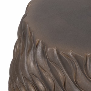 Sgabello in ceramica con design moderno testurizzato per uso interno ed esterno, supporto per piante da giardino - Product Image 5