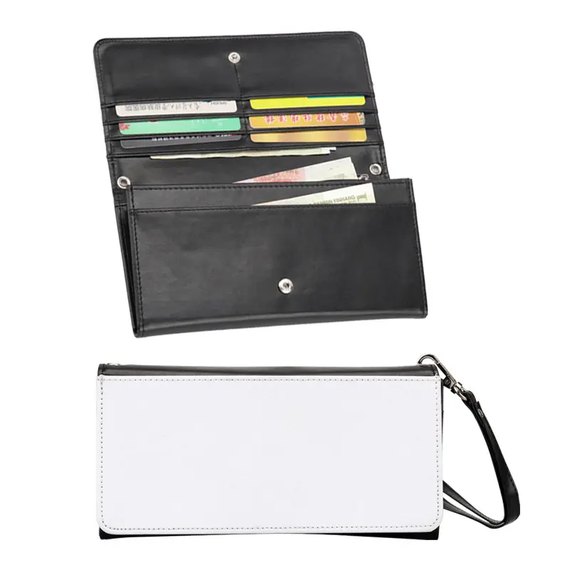 Sublimatie Warmte Overdracht Portemonnee Blanco Mode Dames Lederen Clutch Polsbandjes Vrouwen Portefeuilles