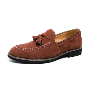 Mocassins en <span class=keywords><strong>daim</strong></span> à pampilles pour hommes, faits à la main, à enfiler, pour tenue décontractée ou habillée, personnalisables, vente en gros - Product Image 5