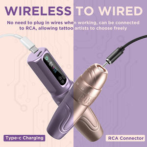 Máquina de Tatuaje PMU Inalámbrica POPU Diva con Carrera Ajustable de 2.0-3.5mm, Motor sin Núcleo, Pantalla OLED y Pluma de Maquillaje Permanente RCA Tipo C - Product Image 4