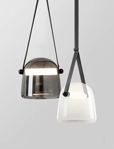 Zeal Lighting Suspension en verre de style italien pour suspension en verre gris fumé de cuisine - Product Image 6