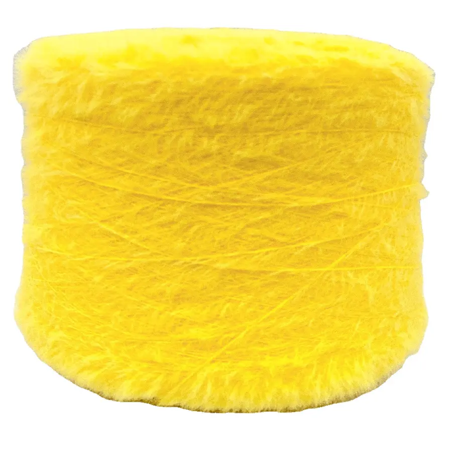 염색 13NM 모피 1.3cm 나일론 속눈썹 깃털 원사 모방 밍크 멋진 원사 스웨터