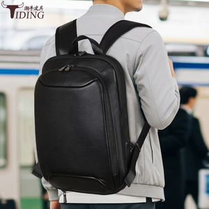 Tiding Men's Business Genuine Leather <b>Backpack</b> 20-35L Waterproof Commute Laptop Travel <b>Backpack</b> - Product Image 1