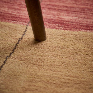 Slow Down Sunset Glow Retro Eco Friendly Pure Sheep Thick Carpet Rectangle Bohemian Style <b>Hand</b> Woven Machine Woven Geometric - Product Image 4