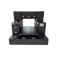 A3 Ukuran UVV Printer DTF Mengkilap UV Pernis Printer PET Film Stiker Transfer Panas Mesin Cetak 6 Warna CMYKWV Printer Datar