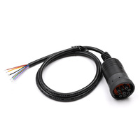 Cable para Camión OBD1 a OBD2, 9 Pines Hembra a OBD2 16 Pines