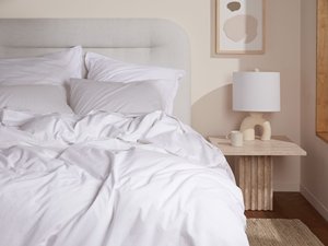 Khách Sạn Sang Trọng Satin Trắng Quilt Duvet Cover Set Mềm Cotton 4-Mảnh Bé Bộ Đồ Giường Đôi Kích Thước Cho Giấc Ngủ Thoải Mái Bán Buôn - Product Image 6