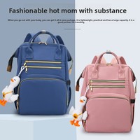 Directo de Fábrica, Multifuncional, Estilo Moderno para Mamás, Color Sólido Simple, Gran Capacidad, Doble Asa, Impermeable, Poliéster