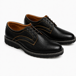 Bottes de randonnée Premium Cartel Digger en cuir véritable, chaussures d'extérieur à semelle en caoutchouc robuste, confortables pour le quotidien, vente en gros - Product Image 6