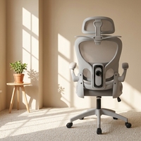 Chaise de bureau pivotante de haute qualité au design contemporain, confortable, réglable en hauteur, siège visiteur, chaise de bureau ergonomique pivotante en maille