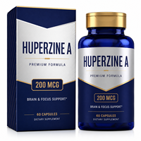 Huperzina A de Marca Privada, 200mcg por Porción, con Fosfatidilserina y L-Teanina, Apoyo para la Salud Cerebral, ODM a Granel
