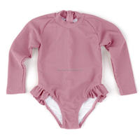 Ventes en gros de maillots de bain pour filles, en tissu côtelé à volants, ensembles de bikinis réversibles, vêtements de plage, séchage rapide, légers, shorts de bain