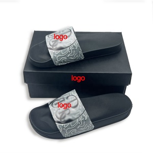 Mens đệm không khí Slide cho nam giới chancla tùy chỉnh men's ngoài trời bãi biển Giày Flip-flops dép thiết kế logo trong nhà Dép - Product Image 1